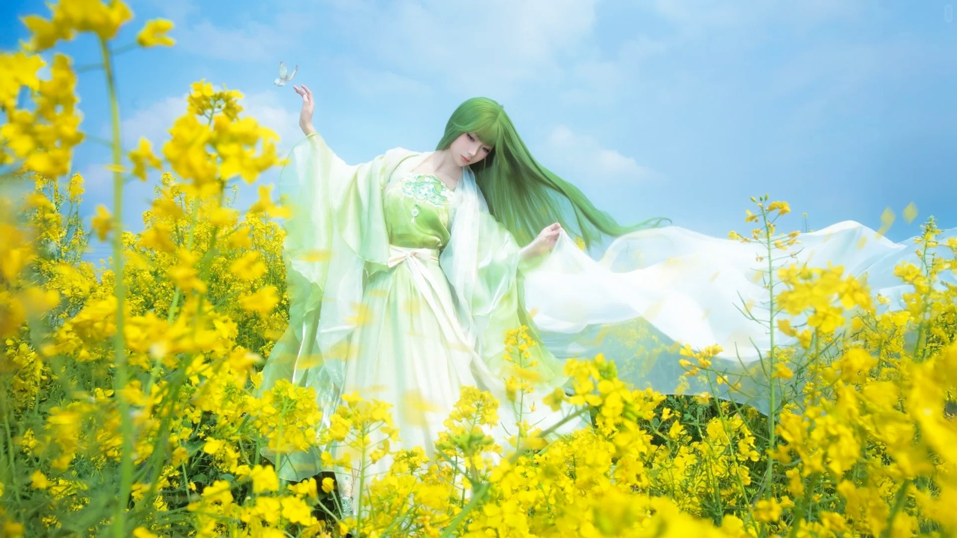 油菜花春日畅想‖生命力 自由 风 蝴蝶……_8_风吟（古风版）_来自小红书网页版.jpg