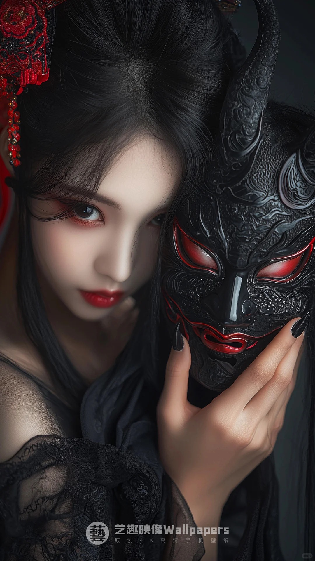 手机壁纸#D482丨神秘的东方面具_2_艺趣映像Wallpapers_来自小红书网页版.jpg